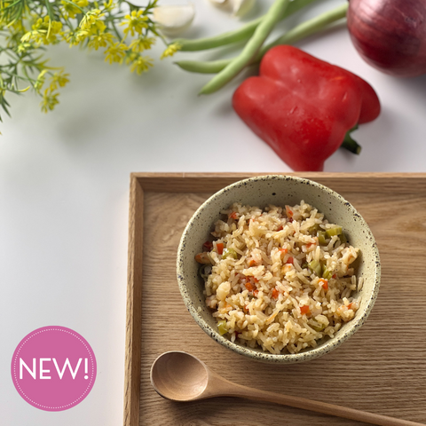 Organic Mediterranean Shrimp Steamed Rice