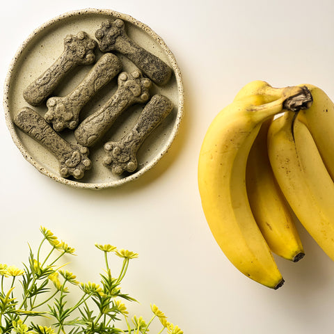 Organic Black Sesame & Banana Steamed Cake