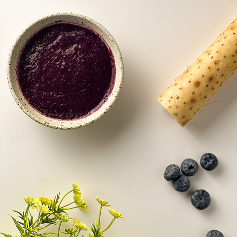Organic Apple, Blueberry & Japanese Yam Puree