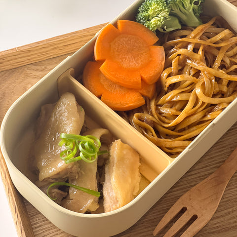 Flavourful Dry Pan Mee with Tender Soy Chicken