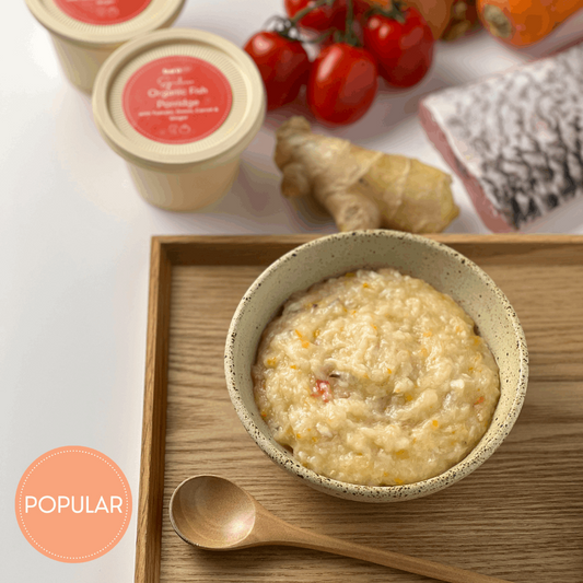 Signature Organic Fish Porridge with Tomato, Onion, Carrot & Ginger