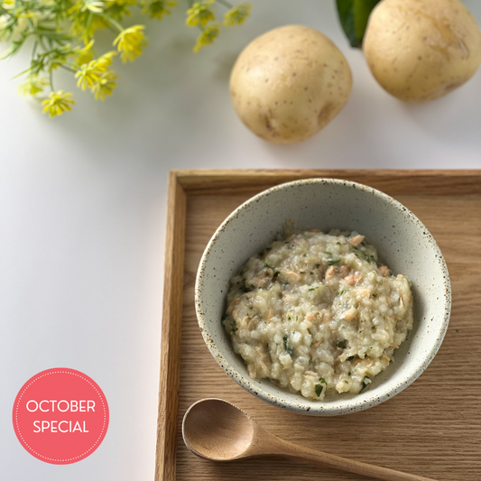 Organic Trout Porridge with Potato & Sweet Potato Leaves