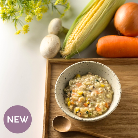 [Ready Stock] Organic Creamy Chicken Mushroom Soup with ABC Pasta
