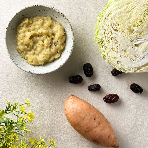 Organic Sweet Potato, Red Dates & Cabbage Porridge