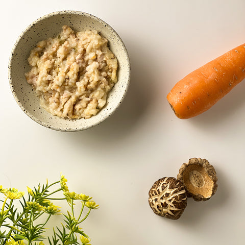 Organic Chicken Porridge with Zucchini, Shiitake & Carrot