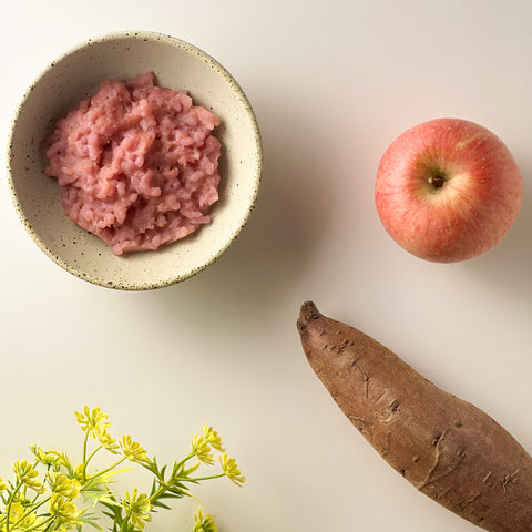 [Ready Stock] Organic Golden & Purple Sweet Potato Apple Porridge