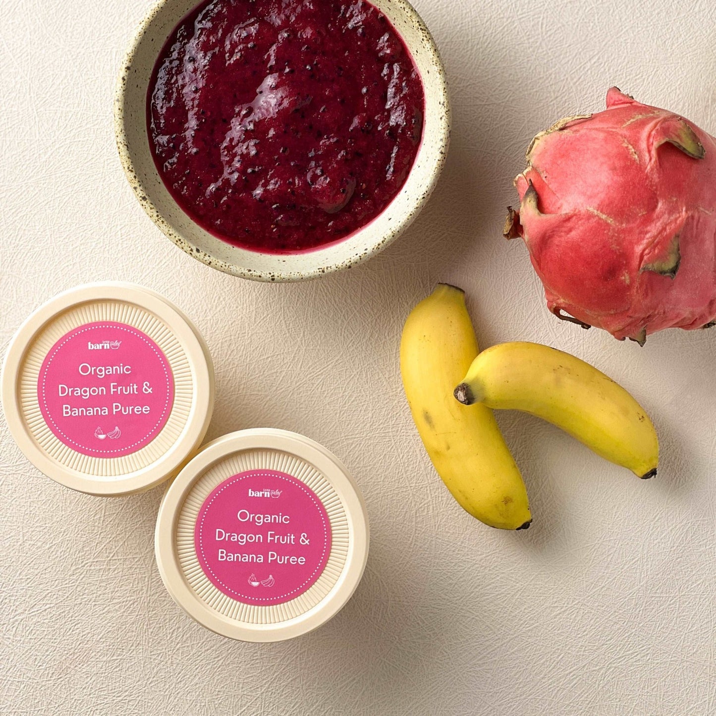 Organic Dragon Fruit & Banana Puree - Puree