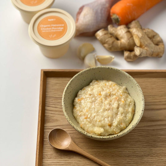 Organic Hainanese Chicken Porridge with Carrot, Ginger & Garlic - Porridge